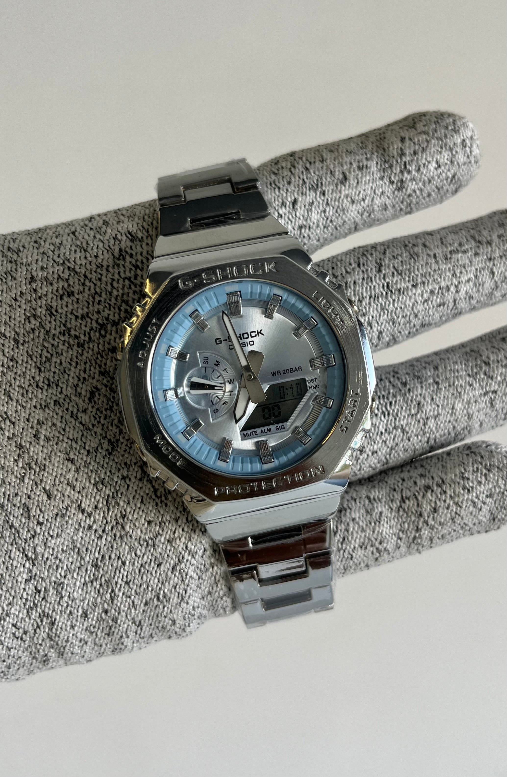 Casio G-Shock GM-2110D-2ADR Analog-Digital Blue Dial Men (G1613)