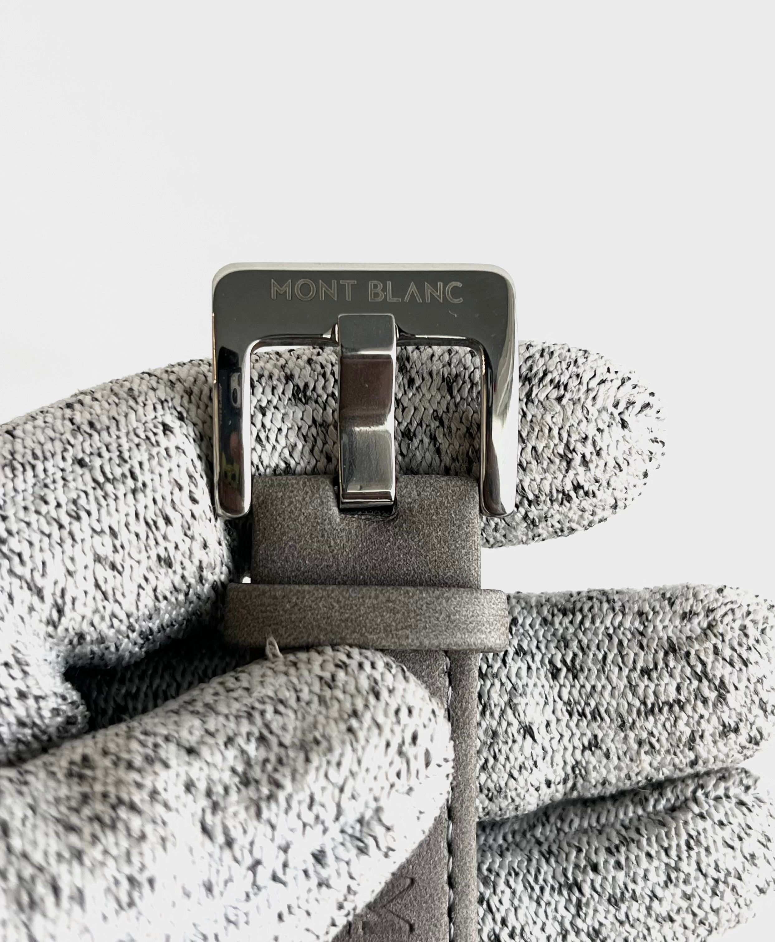 Mont blanc leather belt