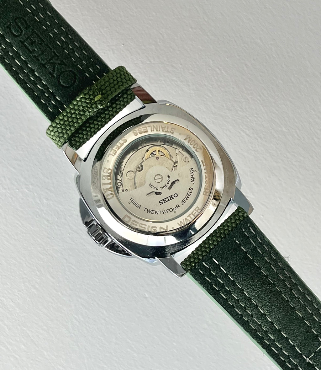Seiko 5 sports Open Heart dial Green