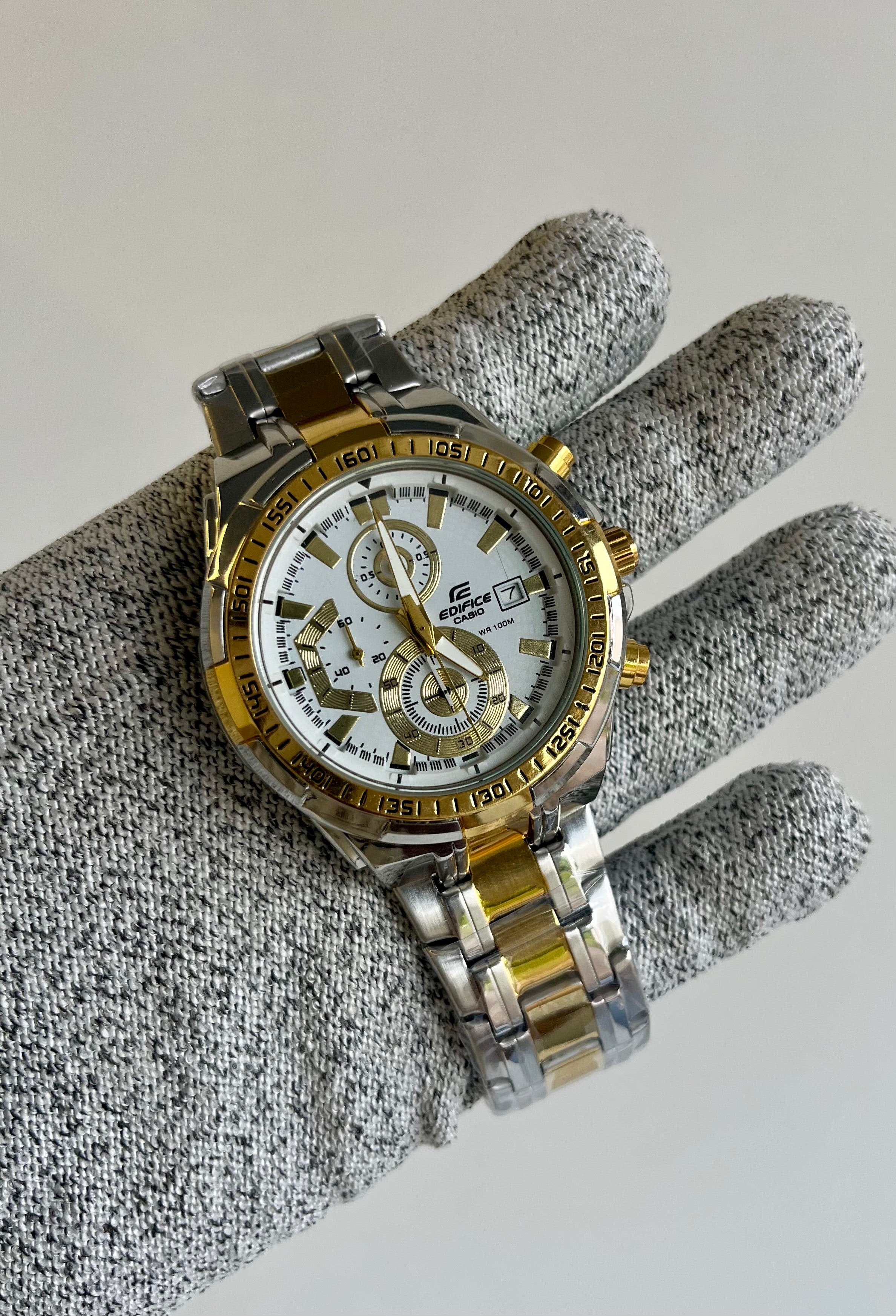 Edifice EFR-539 Gold White